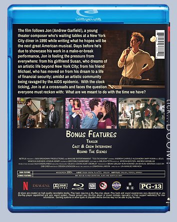 tick, tick..BOOM! Blu-ray Region ABC Ship worldwide