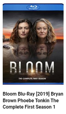 / Bloom Blu-Ray [2019] Bryan Brown Phoebe Tonkin The Complete First Season 1