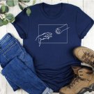 Adam Creation Shirt, Cat Mom Shirt, Creation of Hand, Funny Cat Shirt