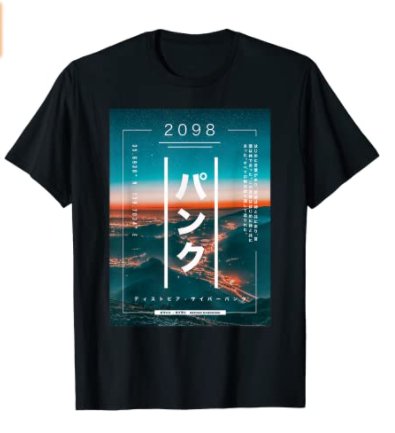 Japanese Cyberpunk Tokyo Streetwear Aesthetic Graphic Tee