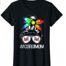 Womens Lazy Mom - Scale Dog - Corgi for Dog Lover T-Shirt