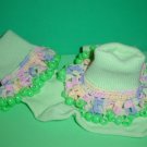 Girls Custom Beaded Crocheted Socks
