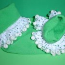 Girls Custom Beaded Crocheted Socks