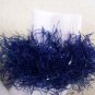 Sparkle Blue Trimmed Hand Crocheted Socks
