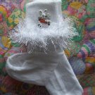 Fluffy Bunny Rabbit Crocheted Bobby Socks