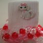 Pink and Red Puppy Dog Beaded Crocheted Socks