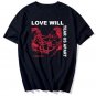 Lil Peep Peep Love Will Tear Us Apart Print Unisex Short T shirt