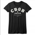 CBGB OMFUG Womens T Shirt Logo Home of Underground Rock Punk Music Concert Merch