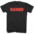 Rambo Movie Logo Men's T Shirt Sylvester Stallone Soldier Military Action Movie