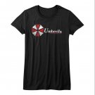 Resident Evil Umbrella Corporation Women's T Shirt Vintage Logo Zombie Gamer Top