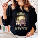 Watching Season 2022 Sweater Is Getting Wild Shirt, Unicorn Alien Bigfoot, UFO Flying Saucer