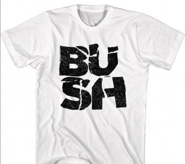 Bush Smashed Logo Men's T Shirt Grunge Alt Rock Band Album Concert Tour Merch