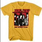 Bon Jovi World Tour 1987 Men's T Shirt Rock Band Photo Concert Tour Music Merch