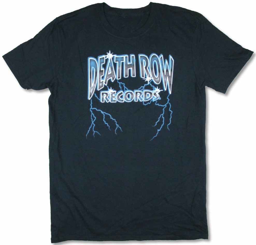 Death Row Records Logo Mens Black T Shirt New Official