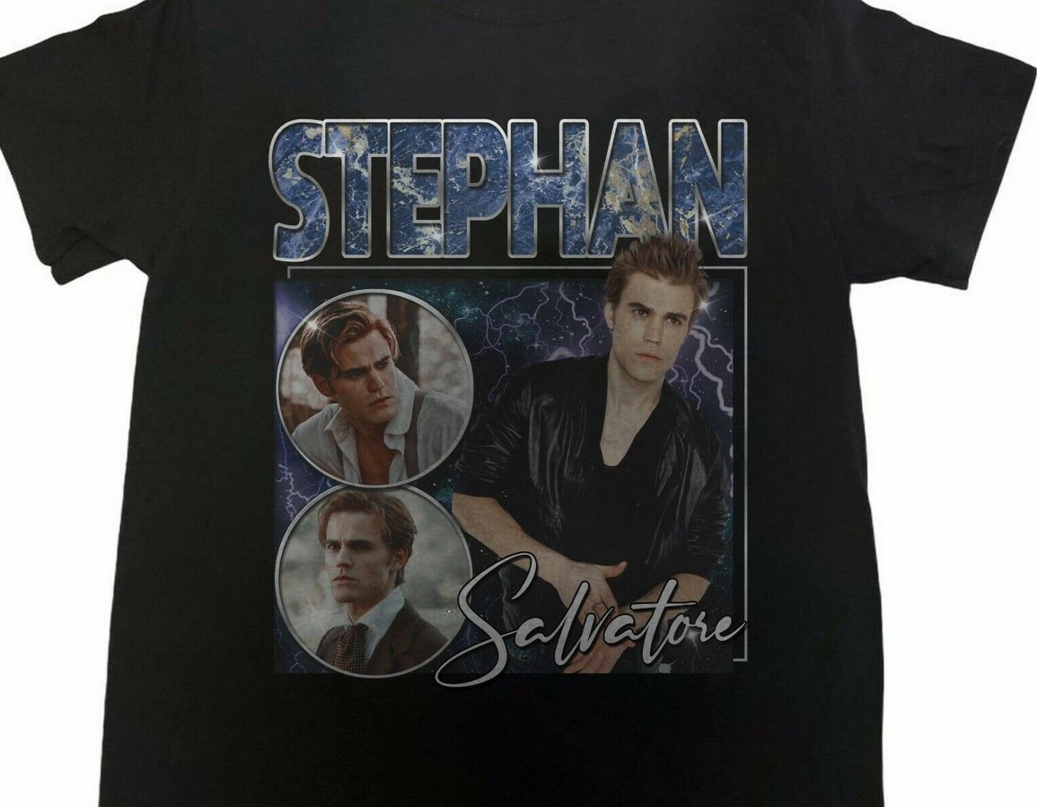 Stefan Salvatore The Vampire Diaries Paul Wesley 90s Vintage T Shirt 