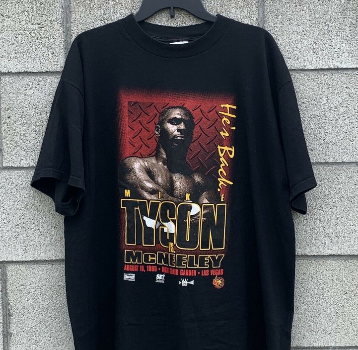 Vintage Mike Tyson Boxing PPV Promo Tshirt Tee