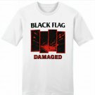 BLACK FLAG T-Shirt Damaged Punk Band White New Authentic BLACK FLAG T-Shirt Damaged Punk Band White New Authentic