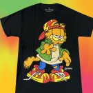 New Garfield The Cat Black Vintage Men's T-Shirt