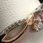 Ring Two Tone 14K White & Rose Gold Filled #54 USA Seller