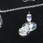 Earring Necklace Set 925 Sterling Silver Water Drop CZ #64 USA Seller