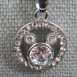 Necklace Earring Set Clear AAA CZ Circle Shape #67 USA Seller