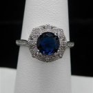 Ring Birthstone Blue Sapphire 925 Sterling #73 USA Seller