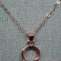 Necklace MM Mouse Shape Rose Gold Plate with Rhinestones #86 USA Seller
