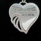 Necklace A Piece of my Heart is in Heaven Silver #88 USA Seller Necklace A Piece of my Heart is in Heaven Silver #88 USA Seller