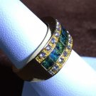 Ring Wedding, Engagement Promise 18k Flash Plated #121 USA Seller