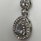 Necklace Zircon 18k White Gold Plated Pear Shape #124 USA Seller