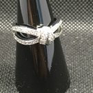 Ring Engagement Promise Wedding Silver Knot Clear Crystal Ring #143 USA Seller Ring Engagement Promise Wedding Silver Knot Clear Crystal Ring #143 USA Seller