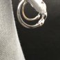 Earrings Twist Geometric Shape Hoop Earrings Crystal #172 USA Seller