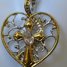 Necklace Heart Shaped Stairway to Heaven Tree of Life Cross #174 USA Seller