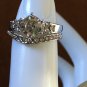 Ring Set Wedding Solitaire Engagement Band Rhinestone #175 #194 USA Seller