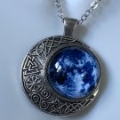 Necklace Crescent Moon Blue Sky Fashion #210 USA Seller