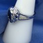 Ring Angel Wing Blue Crystal Unique Style #227 USA Seller
