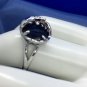 Ring Angel Wing Blue Crystal Unique Style #227 USA Seller