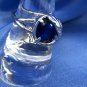 Ring Angel Wing Blue Crystal Unique Style #227 USA Seller