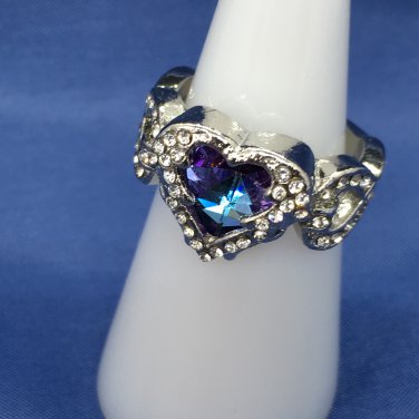 Ring Angel Wing Blue Crystal Infinity #236 #237 USA Seller