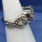 Ring Angel Wing Blue Crystal Infinity #236 #237 USA Seller