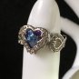 Ring Angel Wing Blue Crystal Infinity #236 #237 USA Seller