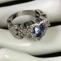 Ring Angel Wing Blue Crystal Infinity #236 #237 USA Seller