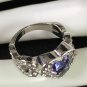 Ring Angel Wing Blue Crystal Infinity #236 #237 USA Seller