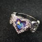 Ring Angel Wing Blue Crystal Infinity #236 #237 USA Seller