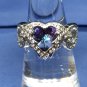 Ring Angel Wing Blue Crystal Infinity #236 #237 USA Seller