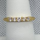 Ring Wedding Simple Yellow Gold Plate Slim #285 USA Seller