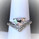 Ring Duo Appearing Heart Shape #298 USA Seller