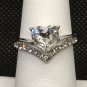 Ring Duo Appearing Heart Shape #298 USA Seller