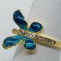 Ring Butterfly Inlay Unique Different #222 USA Seller