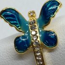 Ring Butterfly Inlay Unique Different #222 USA Seller